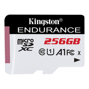 Kingston High-Endurance, microSDXC, 256 ГБ, белый - Карта памяти SDCE/256GB