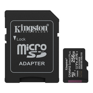 Kingston Canvas Select Plus, UHS-I, microSD, 256 ГБ, черный - Карта памяти SDCS3/256GB