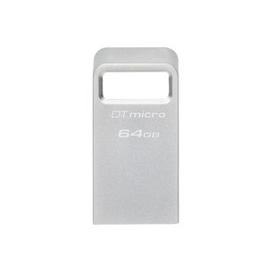 Kingston DataTraveler Micro, 64 GB, sidabro spalvos - USB atmintinė DTMC3G2/64GB