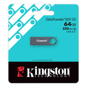 Kingston DataTraveler SE9 G3, 64 GB, dark nickel - USB Flash Drive