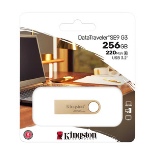 Kingston DataTraveler SE9 G3, 256 GB, gold - USB Flash Drive