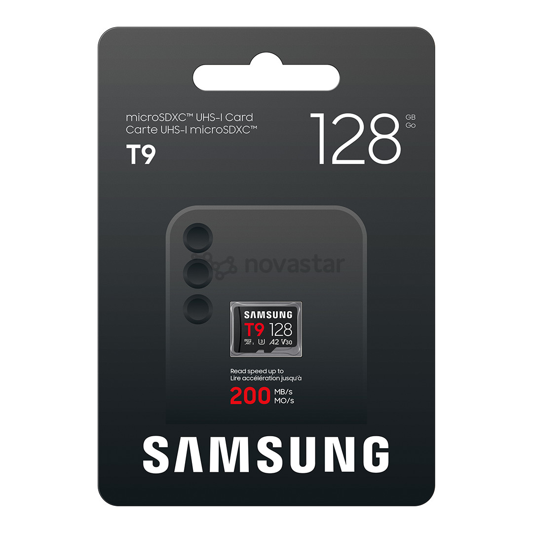 Samsung microSD Card T9, 128 ГБ, UHS‑I, черный - Карта памяти