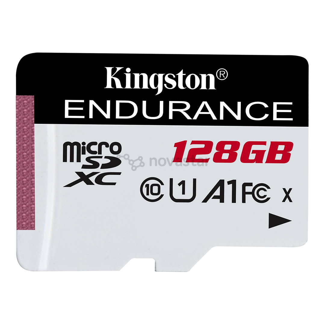 Kingston High-Endurance, microSDXC, 128 ГБ, черный/белый - Карта памяти