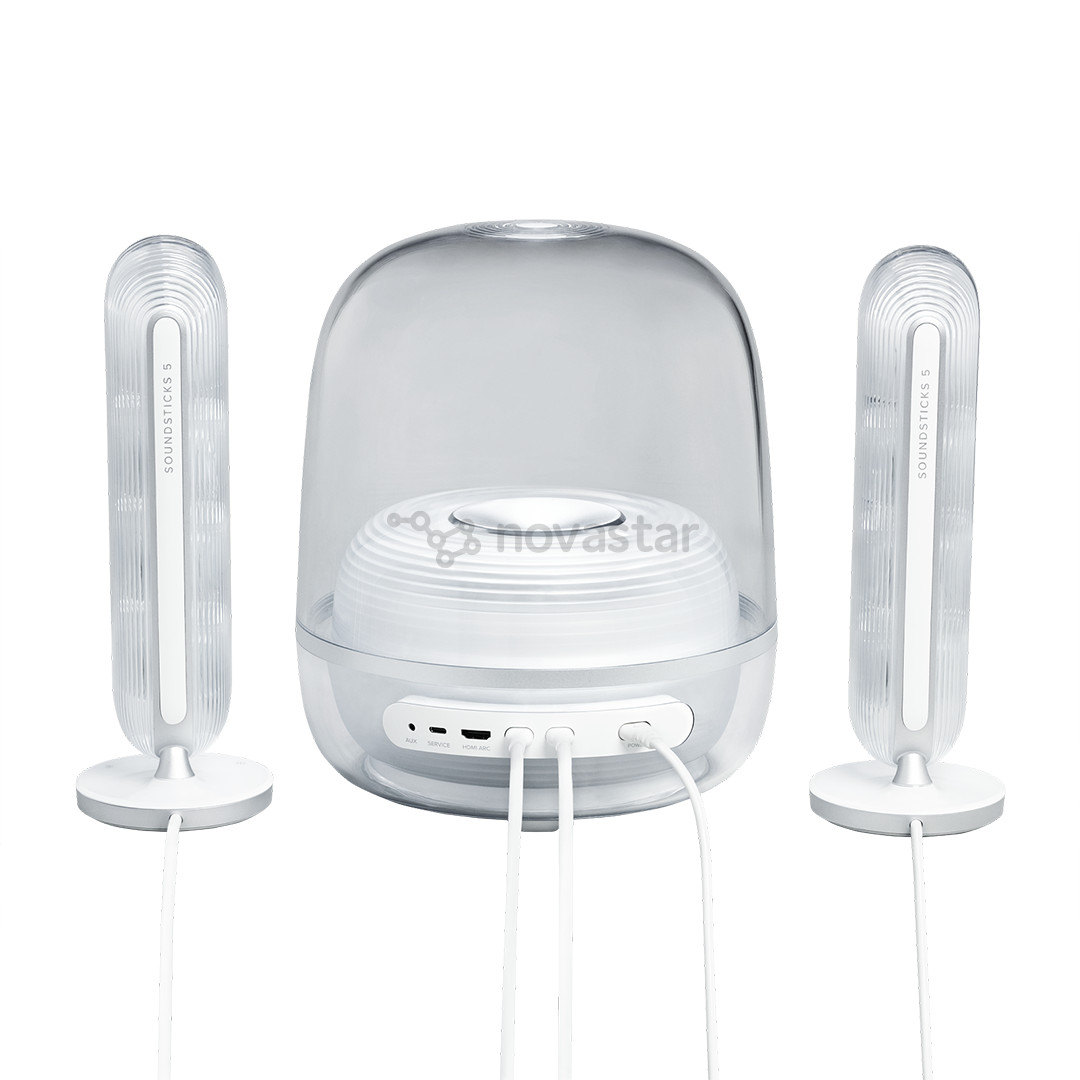 Harman Kardon SoundSticks 5, 2.1, baltos - Belaidės kolonėlės
