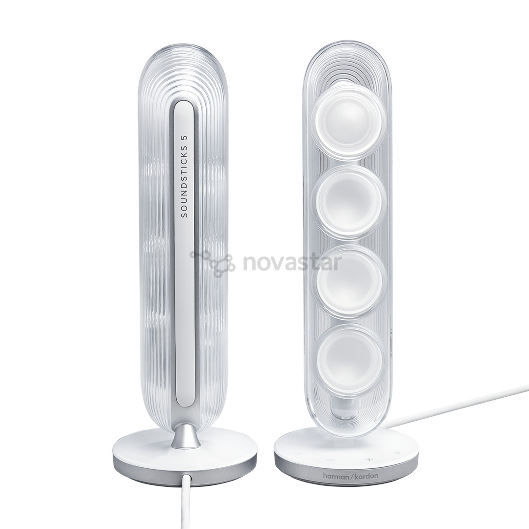 Harman Kardon SoundSticks 5, 2.1, baltos - Belaidės kolonėlės