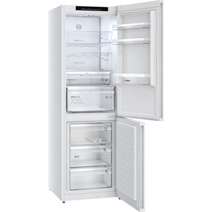 Bosch, Series 4, NoFrost, 321 L, aukštis 186 cm, baltas - Šaldytuvas