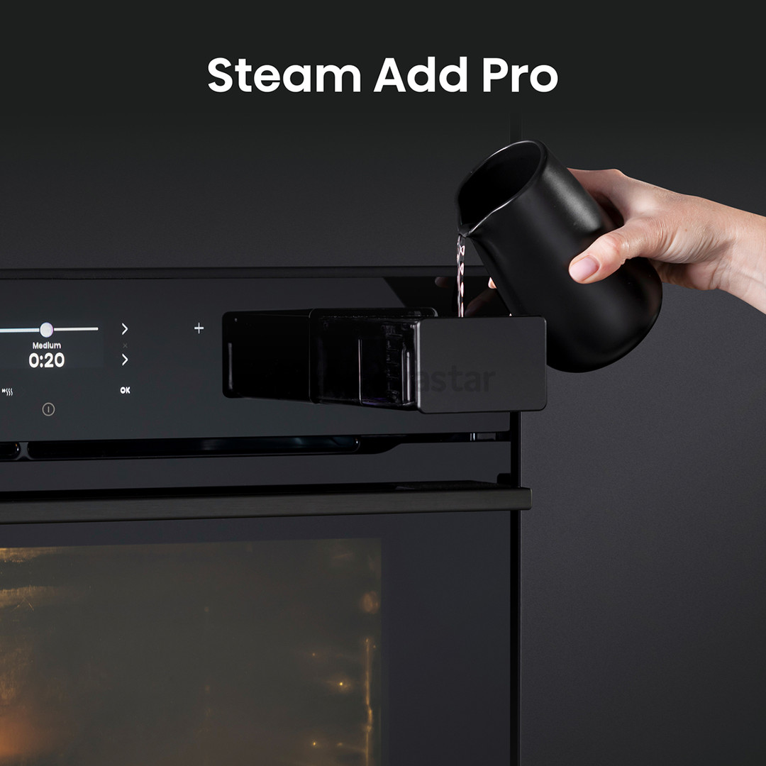 Hisense Hi8, 77 L, black - Built-in steam oven