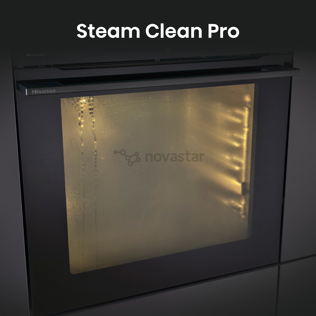 Hisense Hi8, 77 L, black - Built-in steam oven