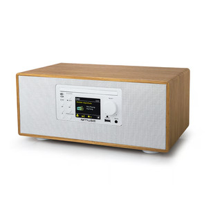 Muse M-695 DBTW, CD/FM/DAB+, коричневый/белый - Музыкальный центр M-695DBTW
