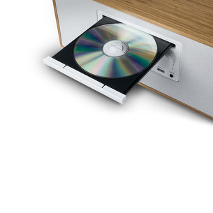 Muse M-695 DBTW, CD/FM/DAB+, коричневый/белый - Музыкальный центр