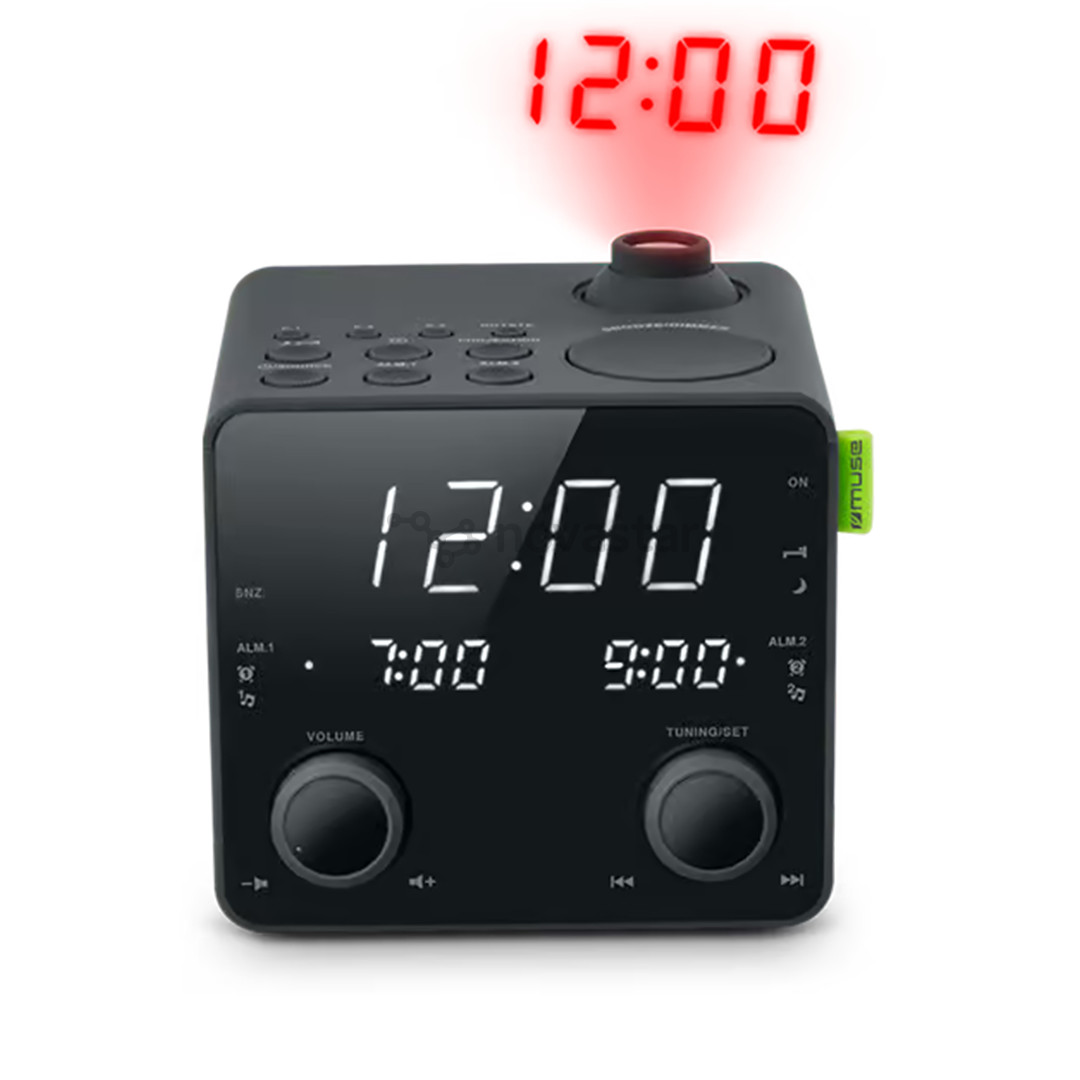 Muse M-189 P, black - Clock radio