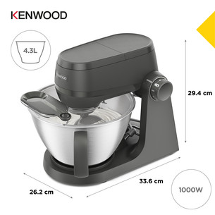 Kenwood Multi Tasker, 1000 W, juodas - Virtuvinis kombainas