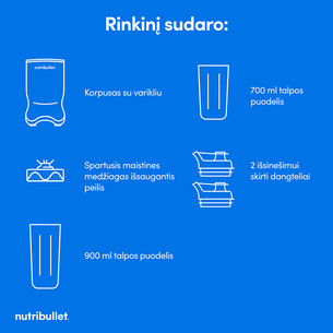 Nutribullet Ultra, 1200 W, pilkas - Trintuvas