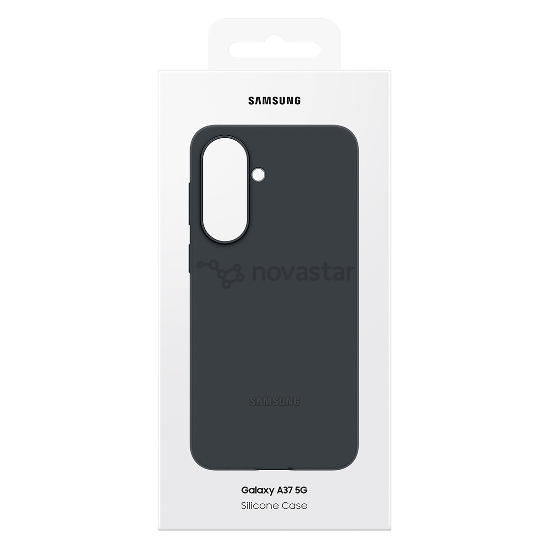 Samsung Silicone Case, Galaxy A37, черный - Чехол