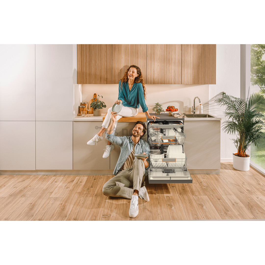 Gorenje G600, 16 place settings, width 59.9 cm, silver - Free standing dishwasher