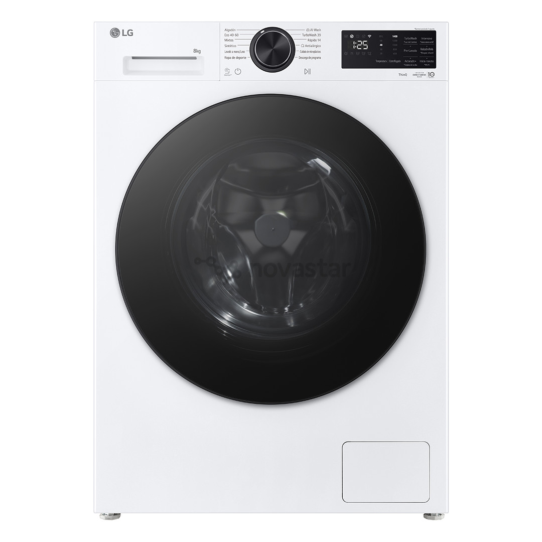LG, 8 kg, gylis 47,5 cm, 1200 aps./min. - Skalbimo mašina