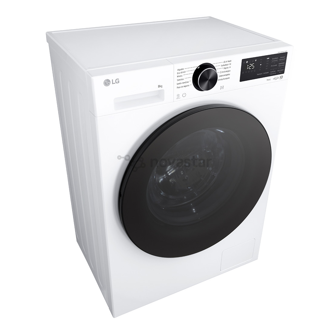 LG, 8 kg, gylis 47,5 cm, 1200 aps./min. - Skalbimo mašina