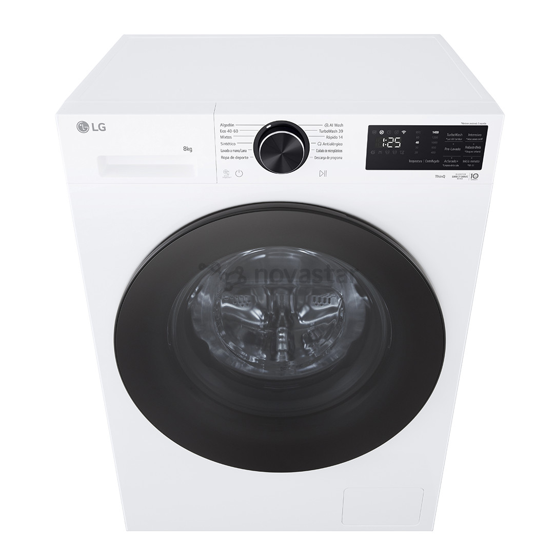 LG, 8 kg, gylis 47,5 cm, 1200 aps./min. - Skalbimo mašina