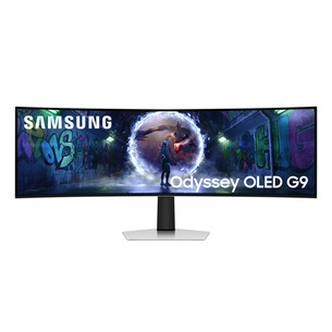 Samsung Odyssey OLED G9 G93SD, 49'', Dual QHD, OLED, 240 Гц, изогнутый, серебристый - Монитор LS49DG934SUXEN