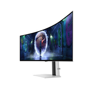 Samsung Odyssey OLED G9 G93SD, 49'', Dual QHD, OLED, 240 Гц, изогнутый, серебристый - Монитор