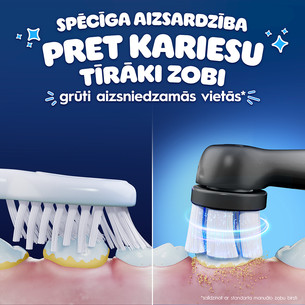 Braun Oral-B iO Kids, Marvel Spiderman, juodas - Elektrinis dantų šepetėlis + kelioninis dėklas