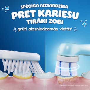 Braun Oral-B iO Kids, Disney, Stitch, mėlynas - Elektrinis dantų šepetėlis + kelioninis dėklas