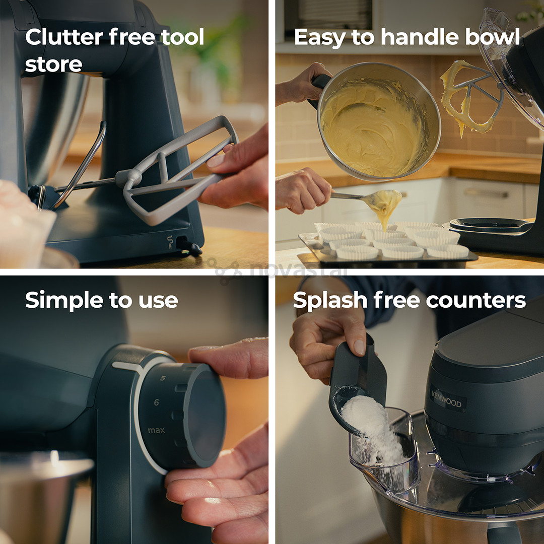 Kenwood Multi Tasker, 1000 Вт, серый - Кухонный комбайн