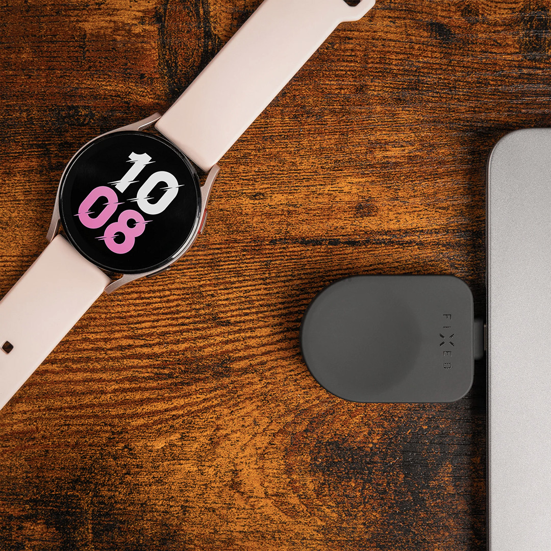 Fixed USB-C Charging Adapter, Samsung Galaxy Watch, juodas - Įkroviklis