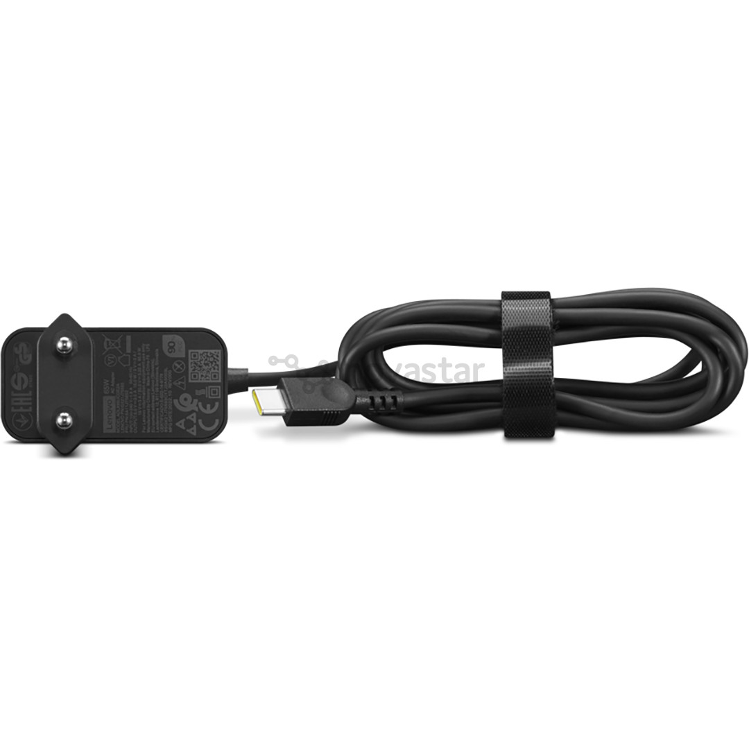 Lenovo 65W USB-C Wall Adapter, 65 Вт, черный - Адаптер питания
