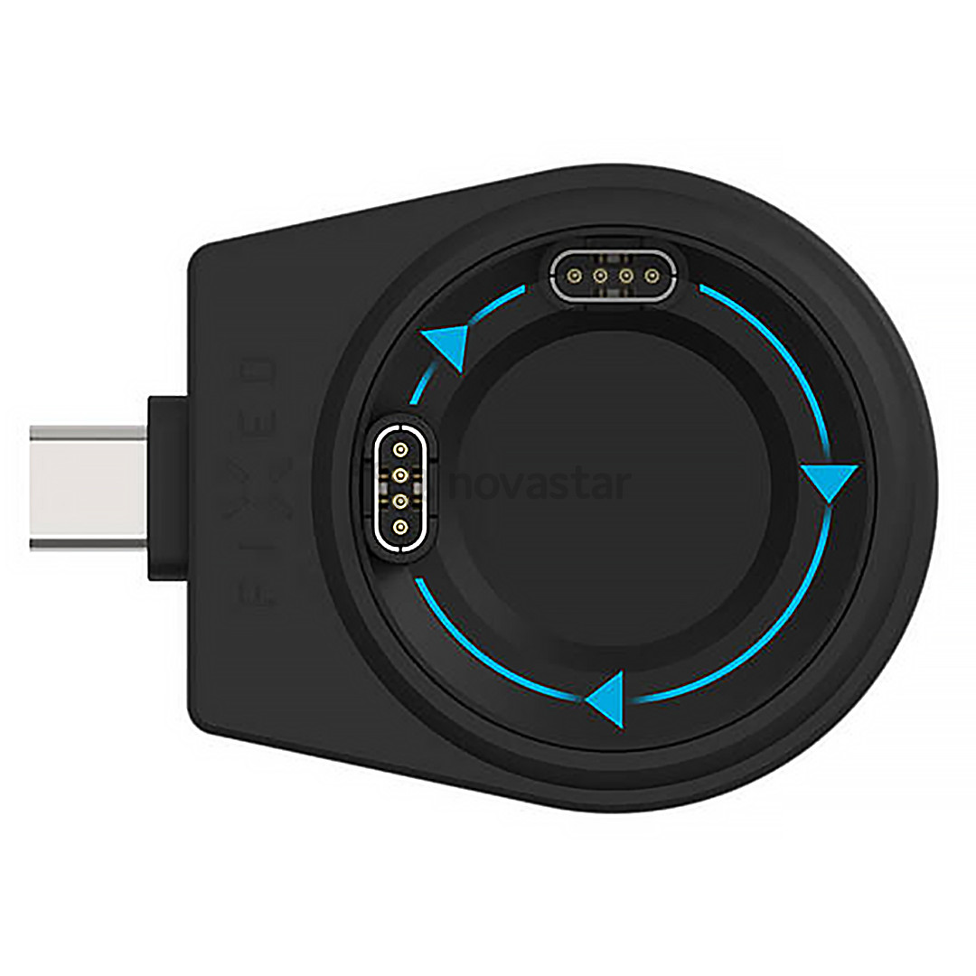 Fixed USB-C Charging Adapter, Garmin Smart Watch, juodas - Įkroviklis