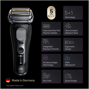 Braun Series 9 Pro+, Wet & Dry, black - Shaver