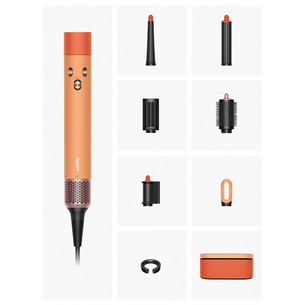 Dyson Airwrap i.d.™, Bluetooth®, 1300 W, Ceramic apricot/Topaz, oranžinis - Daugiafunkcinis plaukų formavimo prietaisas