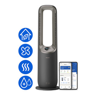 Philips Air Performer 9000 Series, 4 viename, 2200 W, pilkas – Oro valytuvas, ventiliatorius, šildytuvas ir drėkintuvas AMF970/10