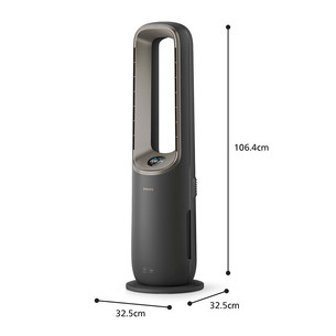 Philips Air Performer 9000 Series, 4 viename, 2200 W, pilkas – Oro valytuvas, ventiliatorius, šildytuvas ir drėkintuvas