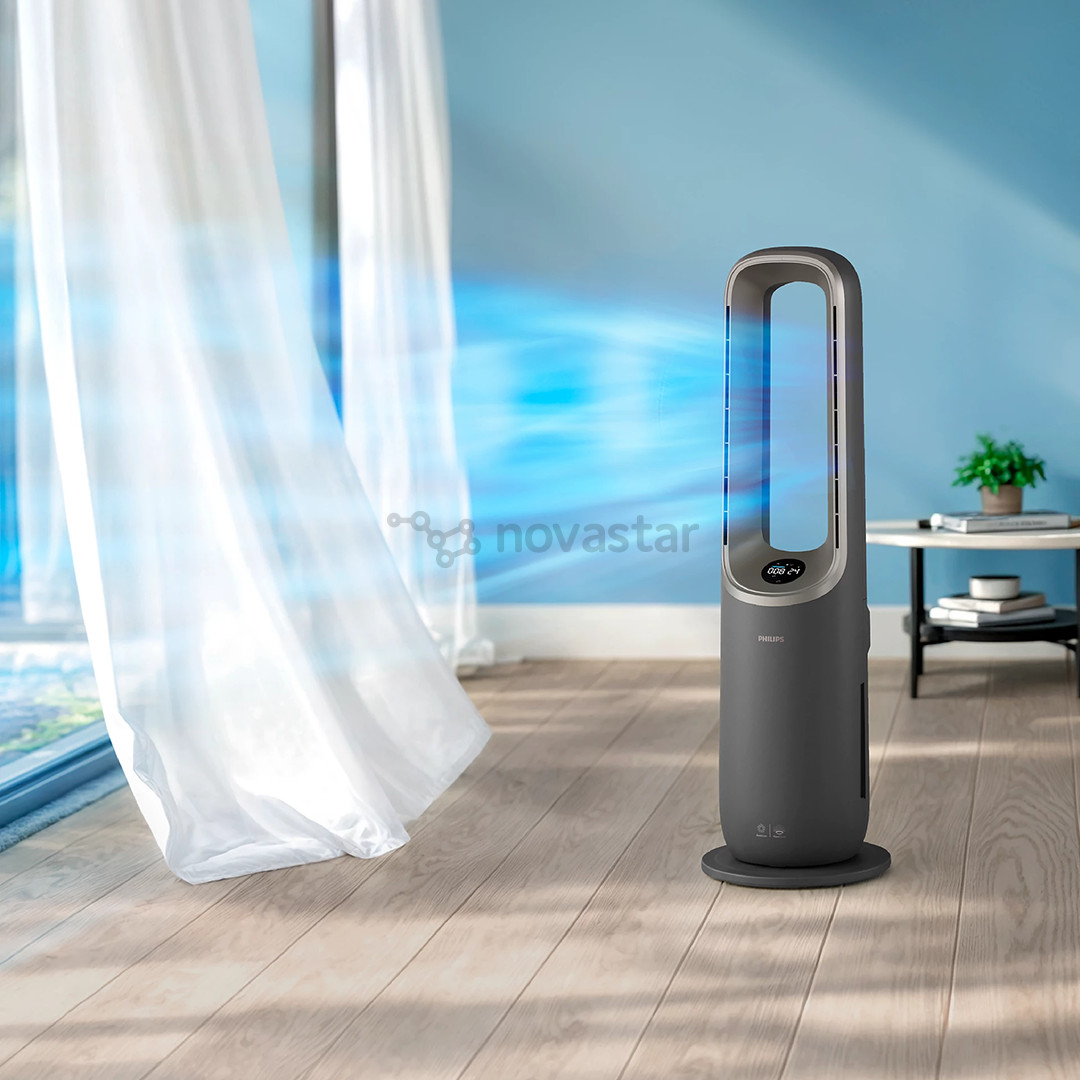 Philips Air Performer 9000 Series, 4 viename, 2200 W, pilkas – Oro valytuvas, ventiliatorius, šildytuvas ir drėkintuvas