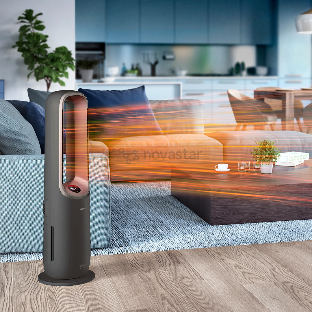 Philips Air Performer 9000 Series, 4 viename, 2200 W, pilkas – Oro valytuvas, ventiliatorius, šildytuvas ir drėkintuvas
