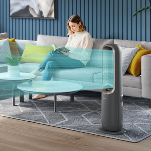 Philips Air Performer 9000 Series, 4 viename, 2200 W, pilkas – Oro valytuvas, ventiliatorius, šildytuvas ir drėkintuvas