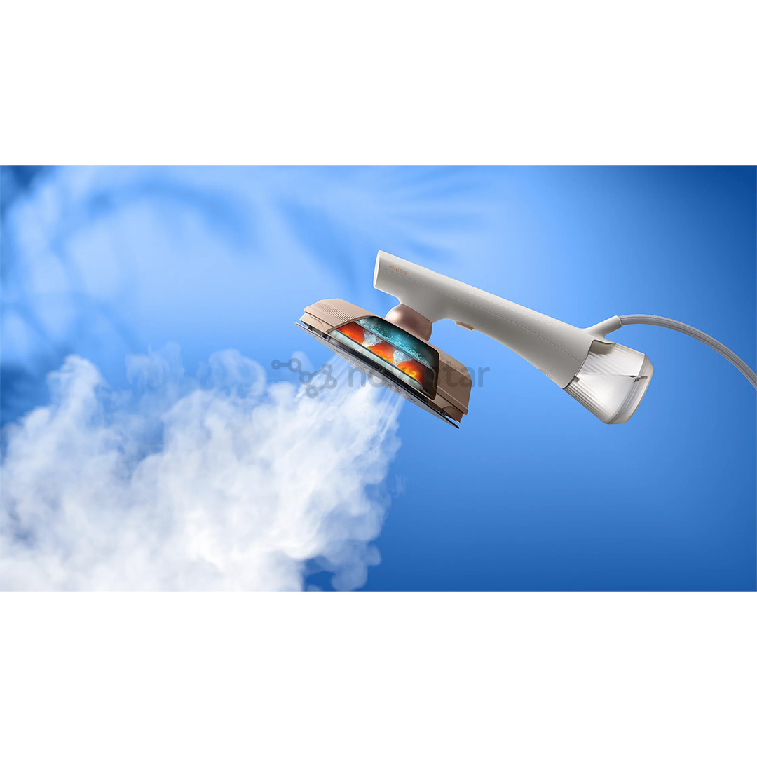 Philips OneTurn, 1800 Вт, белый/бежевый - Утюг-отпариватель
