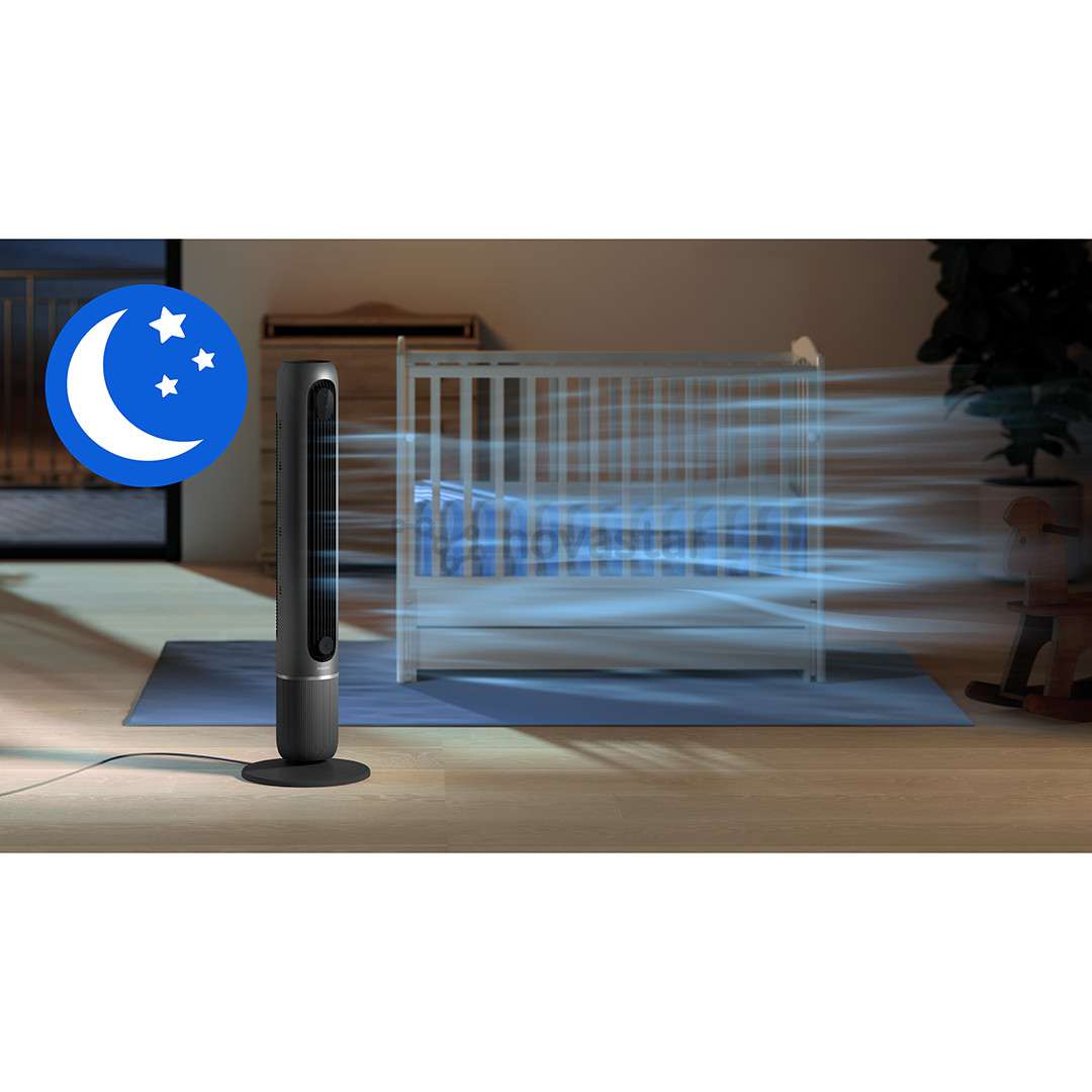 Philips Smart Tower Fan 7000 Series, tamsiai pilkas - Bokštinis ventiliatorius