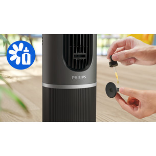 Philips Smart Tower Fan 7000 Series, tamsiai pilkas - Bokštinis ventiliatorius