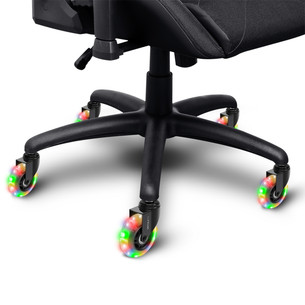 Trust GXT 701 Gel Chair Casters, LED, 5 vnt., juodi - Ratukai žaidimų kėdei