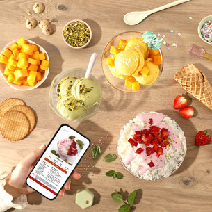 Tefal Dolci, beige - Ice cream maker
