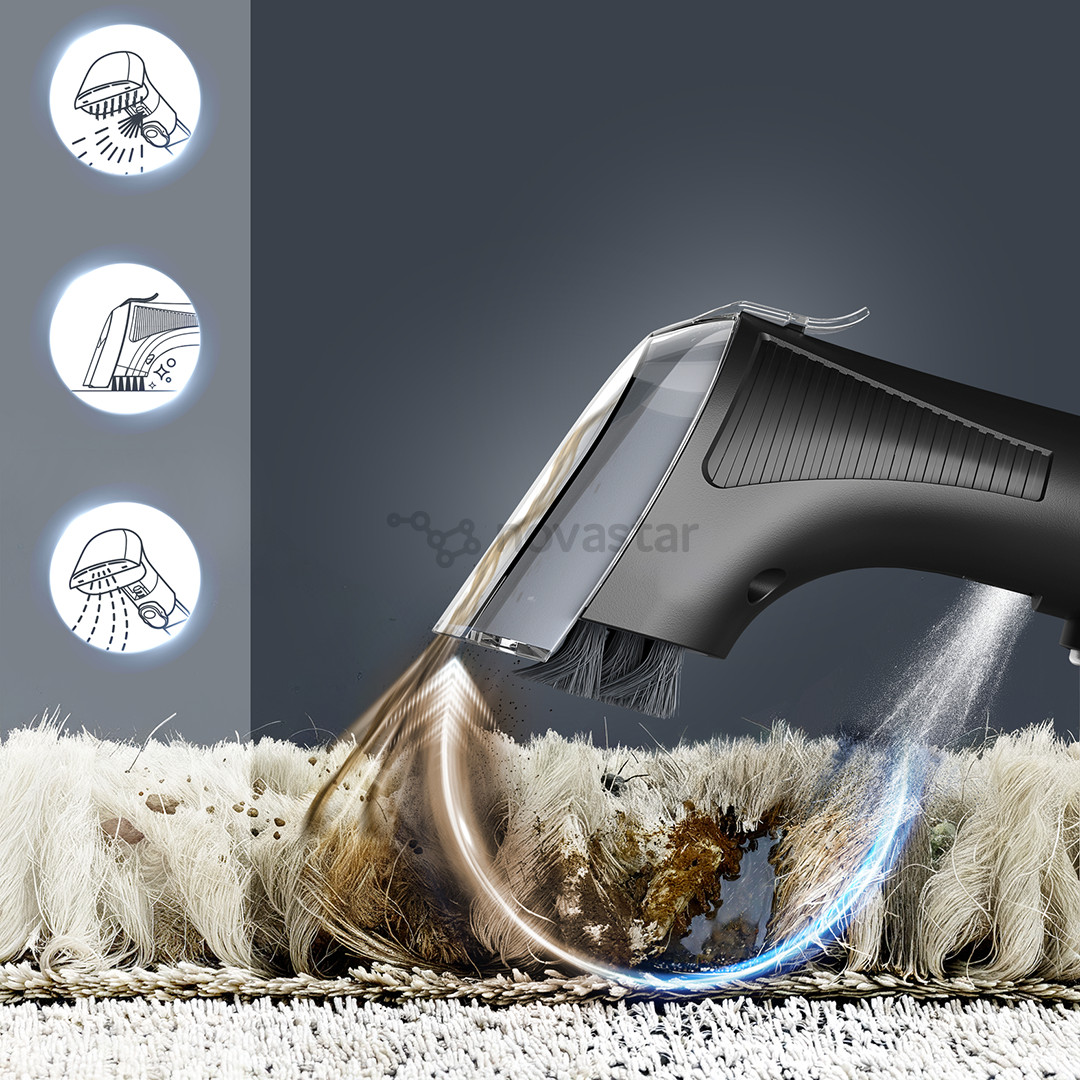 Tefal Clean It Hot & Cold, juodas/vario spalvos - Kilimų valymo įrenginys