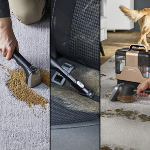 Tefal Clean It Hot & Cold, juodas/vario spalvos - Kilimų valymo įrenginys