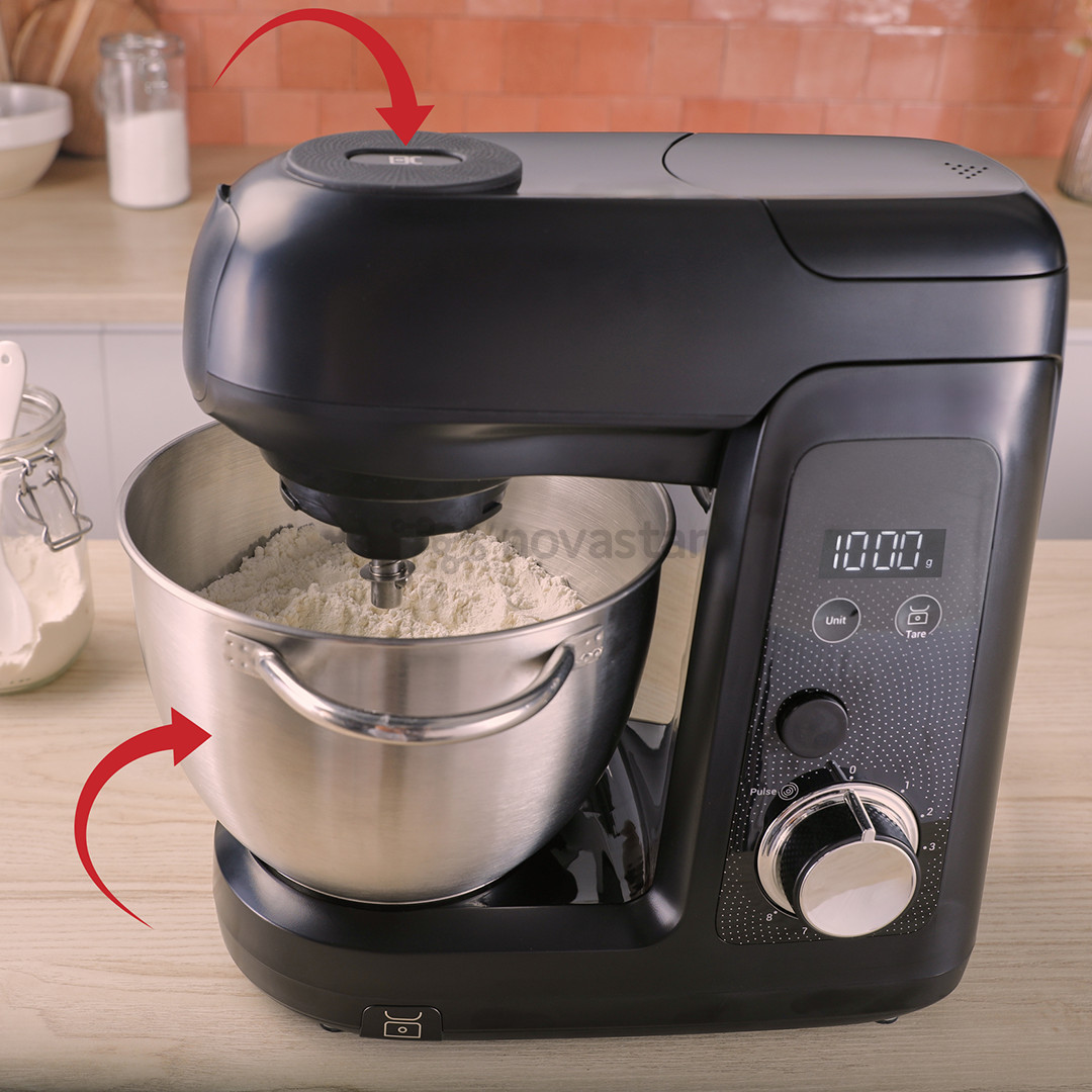 Tefal Bake Partner +, 1100 W, juodas - Virtuvinis kombainas