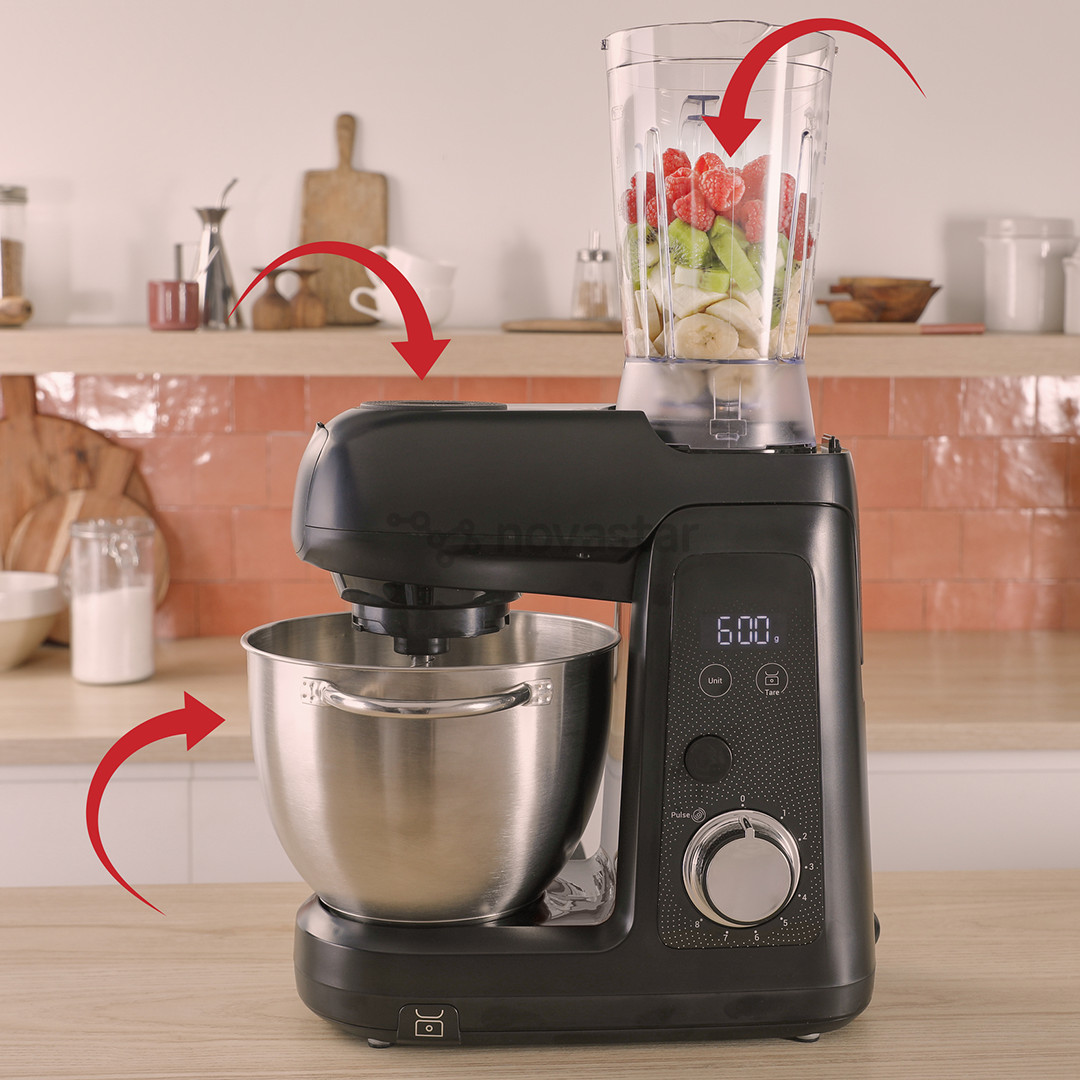 Tefal Bake Partner +, 1100 W, juodas - Virtuvinis kombainas