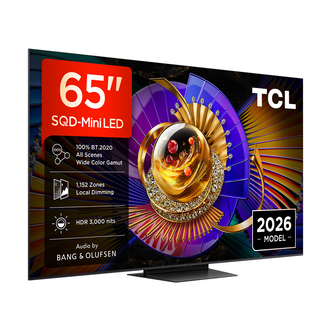 TCL C7L, 65'', 4K UHD, SQD-Mini LED, black - TV