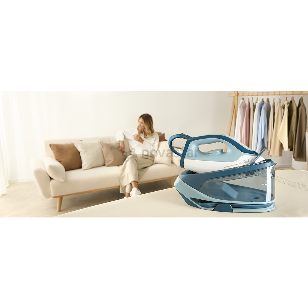 Tefal Power Pro Compact 200, 2400 W, mėlyna/balta - Lyginimo sistema