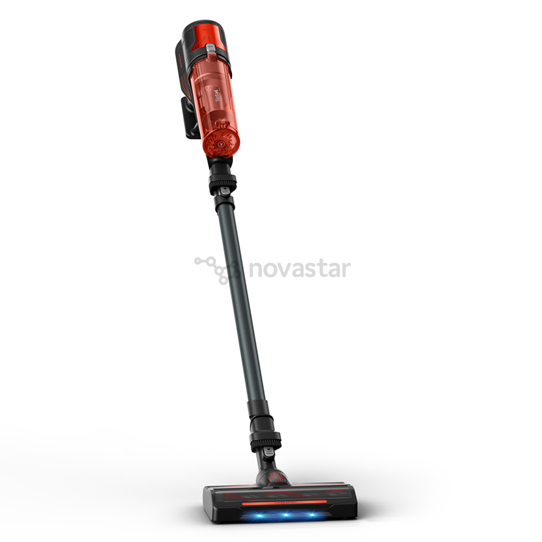 Tefal X-FORCE 8.80, raudonas/tamsiai pilkas - Belaidis dulkių siurblys