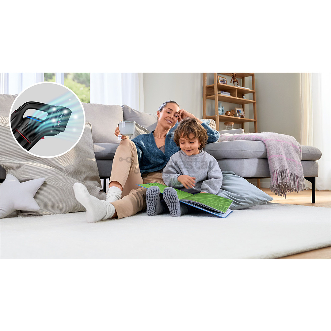 Bosch Unlimited 10 ProPower, juodas - Belaidis dulkių siurblys